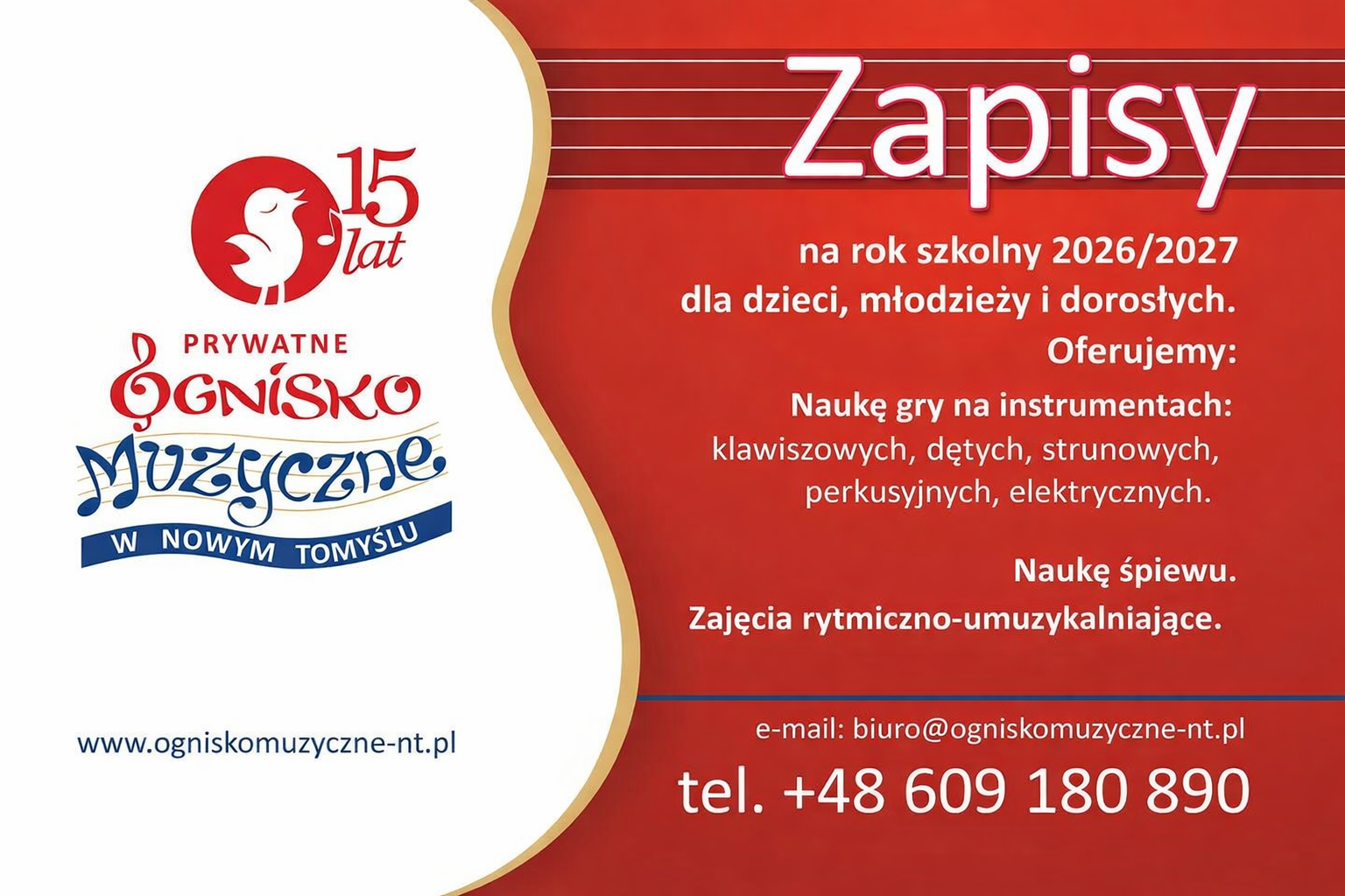 Zapisy 2026 Ognisko Muzyczne